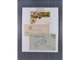 AACH bis ZELL, große Stempelsammlung von Vorphilatelie bis Nachverwendungen in 15 Schubern, mit über 900 Belegen und vielen l