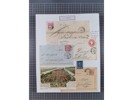 AACH bis ZELL, große Stempelsammlung von Vorphilatelie bis Nachverwendungen in 15 Schubern, mit über 900 Belegen und vielen l