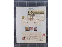 AACH bis ZELL, große Stempelsammlung von Vorphilatelie bis Nachverwendungen in 15 Schubern, mit über 900 Belegen und vielen l