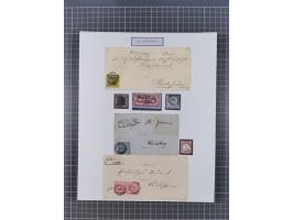 AACH bis ZELL, große Stempelsammlung von Vorphilatelie bis Nachverwendungen in 15 Schubern, mit über 900 Belegen und vielen l