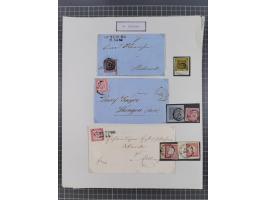 AACH bis ZELL, große Stempelsammlung von Vorphilatelie bis Nachverwendungen in 15 Schubern, mit über 900 Belegen und vielen l