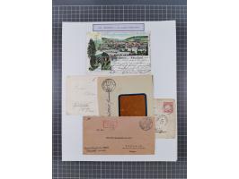 AACH bis ZELL, große Stempelsammlung von Vorphilatelie bis Nachverwendungen in 15 Schubern, mit über 900 Belegen und vielen l