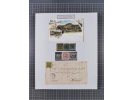 AACH bis ZELL, große Stempelsammlung von Vorphilatelie bis Nachverwendungen in 15 Schubern, mit über 900 Belegen und vielen l