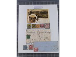 AACH bis ZELL, große Stempelsammlung von Vorphilatelie bis Nachverwendungen in 15 Schubern, mit über 900 Belegen und vielen l