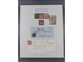 AACH bis ZELL, große Stempelsammlung von Vorphilatelie bis Nachverwendungen in 15 Schubern, mit über 900 Belegen und vielen l