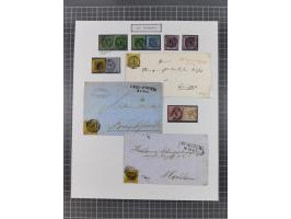 AACH bis ZELL, große Stempelsammlung von Vorphilatelie bis Nachverwendungen in 15 Schubern, mit über 900 Belegen und vielen l