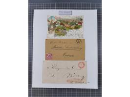 AACH bis ZELL, große Stempelsammlung von Vorphilatelie bis Nachverwendungen in 15 Schubern, mit über 900 Belegen und vielen l