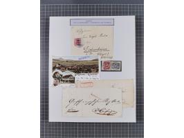 AACH bis ZELL, große Stempelsammlung von Vorphilatelie bis Nachverwendungen in 15 Schubern, mit über 900 Belegen und vielen l