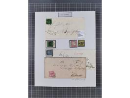 AACH bis ZELL, große Stempelsammlung von Vorphilatelie bis Nachverwendungen in 15 Schubern, mit über 900 Belegen und vielen l