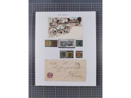 AACH bis ZELL, große Stempelsammlung von Vorphilatelie bis Nachverwendungen in 15 Schubern, mit über 900 Belegen und vielen l