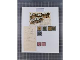 AACH bis ZELL, große Stempelsammlung von Vorphilatelie bis Nachverwendungen in 15 Schubern, mit über 900 Belegen und vielen l