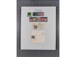 AACH bis ZELL, große Stempelsammlung von Vorphilatelie bis Nachverwendungen in 15 Schubern, mit über 900 Belegen und vielen l