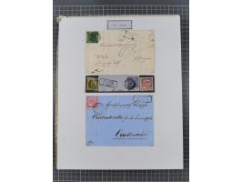 AACH bis ZELL, große Stempelsammlung von Vorphilatelie bis Nachverwendungen in 15 Schubern, mit über 900 Belegen und vielen l