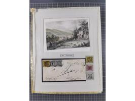 AACH bis ZELL, große Stempelsammlung von Vorphilatelie bis Nachverwendungen in 15 Schubern, mit über 900 Belegen und vielen l