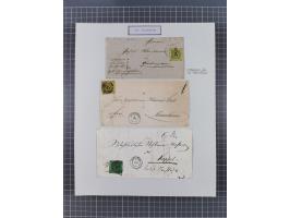 AACH bis ZELL, große Stempelsammlung von Vorphilatelie bis Nachverwendungen in 15 Schubern, mit über 900 Belegen und vielen l