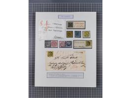 AACH bis ZELL, große Stempelsammlung von Vorphilatelie bis Nachverwendungen in 15 Schubern, mit über 900 Belegen und vielen l