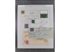 AACH bis ZELL, große Stempelsammlung von Vorphilatelie bis Nachverwendungen in 15 Schubern, mit über 900 Belegen und vielen l