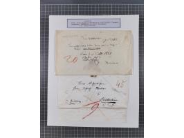 AACH bis ZELL, große Stempelsammlung von Vorphilatelie bis Nachverwendungen in 15 Schubern, mit über 900 Belegen und vielen l