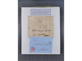 AACH bis ZELL, große Stempelsammlung von Vorphilatelie bis Nachverwendungen in 15 Schubern, mit über 900 Belegen und vielen l