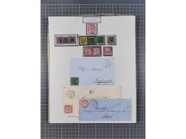 AACH bis ZELL, große Stempelsammlung von Vorphilatelie bis Nachverwendungen in 15 Schubern, mit über 900 Belegen und vielen l