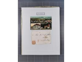 AACH bis ZELL, große Stempelsammlung von Vorphilatelie bis Nachverwendungen in 15 Schubern, mit über 900 Belegen und vielen l