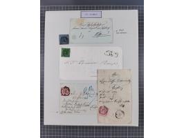 AACH bis ZELL, große Stempelsammlung von Vorphilatelie bis Nachverwendungen in 15 Schubern, mit über 900 Belegen und vielen l