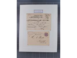 AACH bis ZELL, große Stempelsammlung von Vorphilatelie bis Nachverwendungen in 15 Schubern, mit über 900 Belegen und vielen l