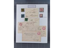 AACH bis ZELL, große Stempelsammlung von Vorphilatelie bis Nachverwendungen in 15 Schubern, mit über 900 Belegen und vielen l