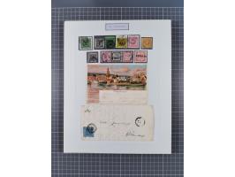 AACH bis ZELL, große Stempelsammlung von Vorphilatelie bis Nachverwendungen in 15 Schubern, mit über 900 Belegen und vielen l