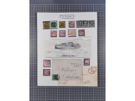 AACH bis ZELL, große Stempelsammlung von Vorphilatelie bis Nachverwendungen in 15 Schubern, mit über 900 Belegen und vielen l