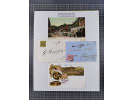 AACH bis ZELL, große Stempelsammlung von Vorphilatelie bis Nachverwendungen in 15 Schubern, mit über 900 Belegen und vielen l