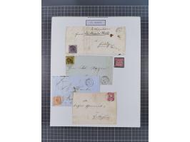 AACH bis ZELL, große Stempelsammlung von Vorphilatelie bis Nachverwendungen in 15 Schubern, mit über 900 Belegen und vielen l