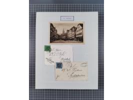 AACH bis ZELL, große Stempelsammlung von Vorphilatelie bis Nachverwendungen in 15 Schubern, mit über 900 Belegen und vielen l