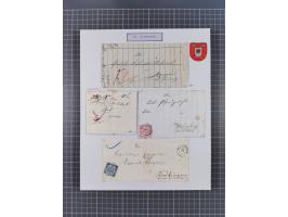 AACH bis ZELL, große Stempelsammlung von Vorphilatelie bis Nachverwendungen in 15 Schubern, mit über 900 Belegen und vielen l