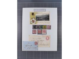 AACH bis ZELL, große Stempelsammlung von Vorphilatelie bis Nachverwendungen in 15 Schubern, mit über 900 Belegen und vielen l