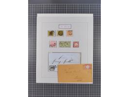 AACH bis ZELL, große Stempelsammlung von Vorphilatelie bis Nachverwendungen in 15 Schubern, mit über 900 Belegen und vielen l