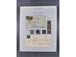 AACH bis ZELL, große Stempelsammlung von Vorphilatelie bis Nachverwendungen in 15 Schubern, mit über 900 Belegen und vielen l