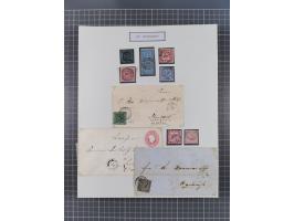 AACH bis ZELL, große Stempelsammlung von Vorphilatelie bis Nachverwendungen in 15 Schubern, mit über 900 Belegen und vielen l