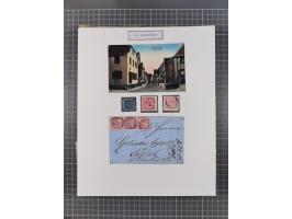 AACH bis ZELL, große Stempelsammlung von Vorphilatelie bis Nachverwendungen in 15 Schubern, mit über 900 Belegen und vielen l