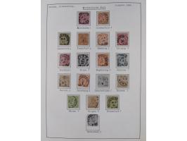 1849/1920, Baden bis Württemberg, meist gestempelte Sammlung mit besseren Werten und Ausgaben, ab Baden Mi.-Nr. 1a sign. Drah