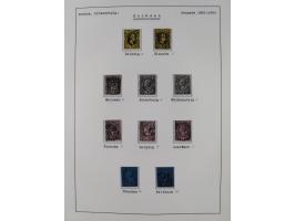 1849/1920, Baden bis Württemberg, meist gestempelte Sammlung mit besseren Werten und Ausgaben, ab Baden Mi.-Nr. 1a sign. Drah