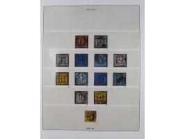 1849/1920, Baden bis Württemberg, meist gestempelte Sammlung mit besseren Werten und Ausgaben, ab Baden Mi.-Nr. 1a sign. Drah