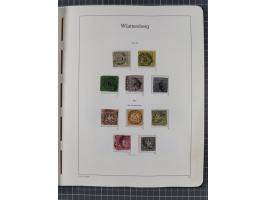 1849/1920, Baden bis Württemberg, meist gestempelte Sammlung mit besseren Werten und Ausgaben, ab Baden Mi.-Nr. 1a sign. Drah