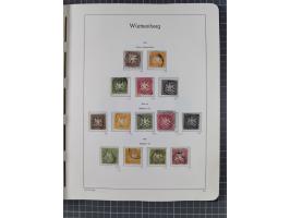 1849/1920, Baden bis Württemberg, meist gestempelte Sammlung mit besseren Werten und Ausgaben, ab Baden Mi.-Nr. 1a sign. Drah