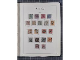 1849/1920, Baden bis Württemberg, meist gestempelte Sammlung mit besseren Werten und Ausgaben, ab Baden Mi.-Nr. 1a sign. Drah