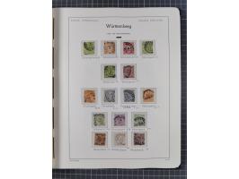 1849/1920, Baden bis Württemberg, meist gestempelte Sammlung mit besseren Werten und Ausgaben, ab Baden Mi.-Nr. 1a sign. Drah