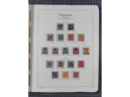 1849/1920, Baden bis Württemberg, meist gestempelte Sammlung mit besseren Werten und Ausgaben, ab Baden Mi.-Nr. 1a sign. Drah