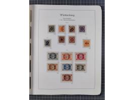 1849/1920, Baden bis Württemberg, meist gestempelte Sammlung mit besseren Werten und Ausgaben, ab Baden Mi.-Nr. 1a sign. Drah