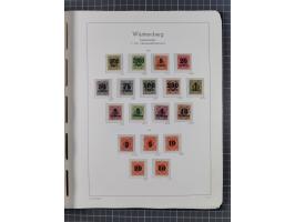 1849/1920, Baden bis Württemberg, meist gestempelte Sammlung mit besseren Werten und Ausgaben, ab Baden Mi.-Nr. 1a sign. Drah