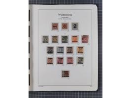 1849/1920, Baden bis Württemberg, meist gestempelte Sammlung mit besseren Werten und Ausgaben, ab Baden Mi.-Nr. 1a sign. Drah